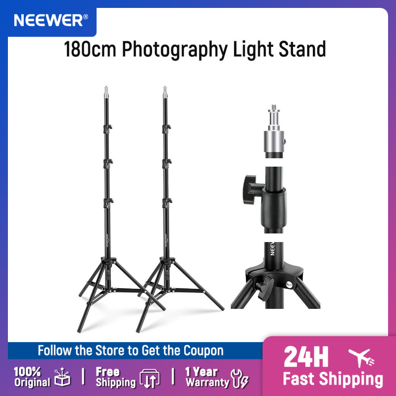 Photography Lighting Basics - NEEWER Basics 6ft/180cm Photography Light Stand