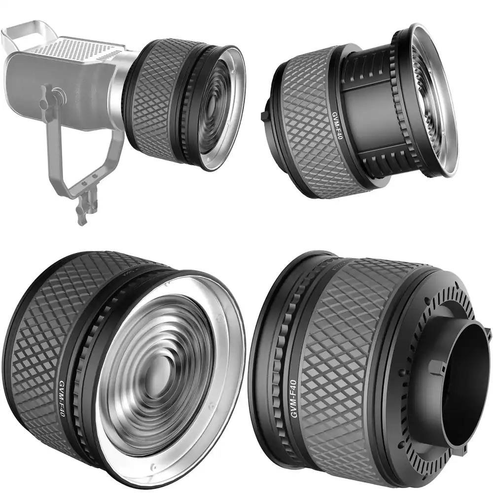 GVM Official F40 Fresnel Lens  - Photography Lighting Design ulasan dan harga