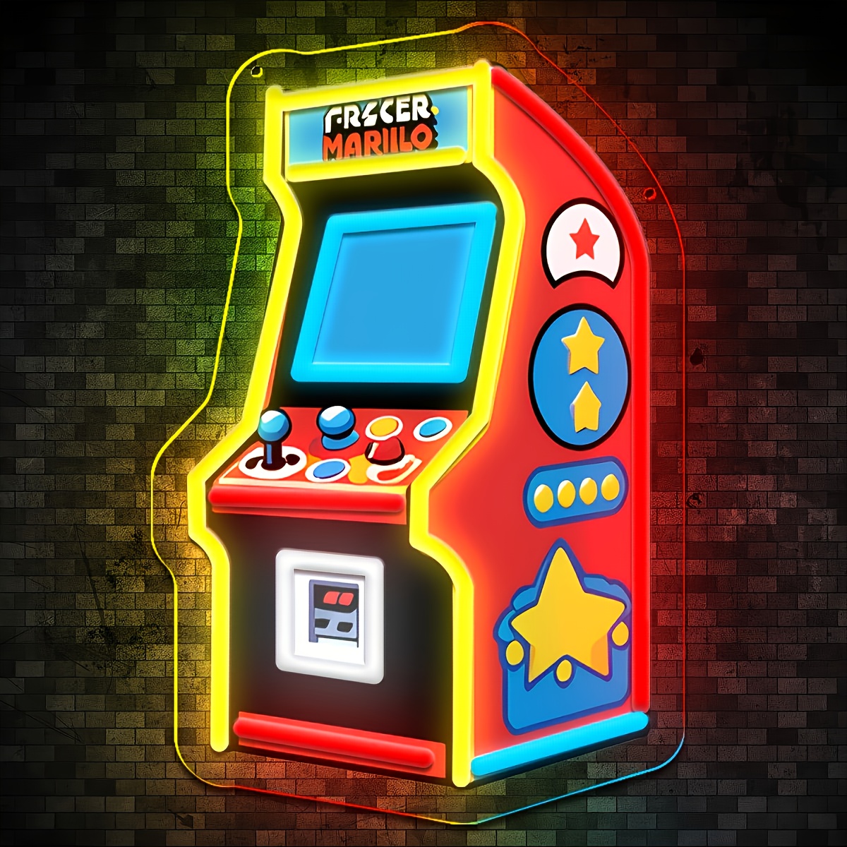 Retro Arcade Neon Sign LED Lig - Vintage Photography Lighting ulasan dan harga