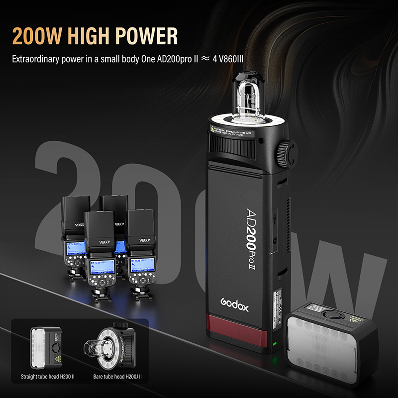 Godox AD200ProII  TTL 2.4G Wir - Photography Lighting Kit Godox ulasan dan harga