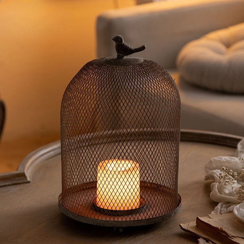 Vintage Iron Birdcage Candle H - Vintage Photography Lighting ulasan dan harga