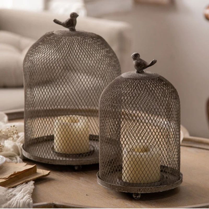 Vintage Iron Birdcage Candle H - Vintage Photography Lighting ulasan dan harga