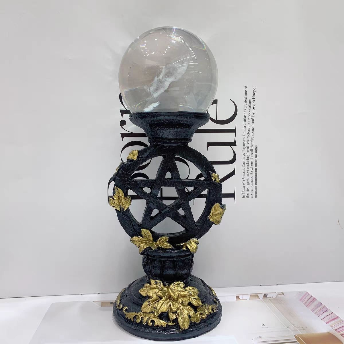 Pentagram Ornament Jade Base C - Vintage Photography Lighting ulasan dan harga