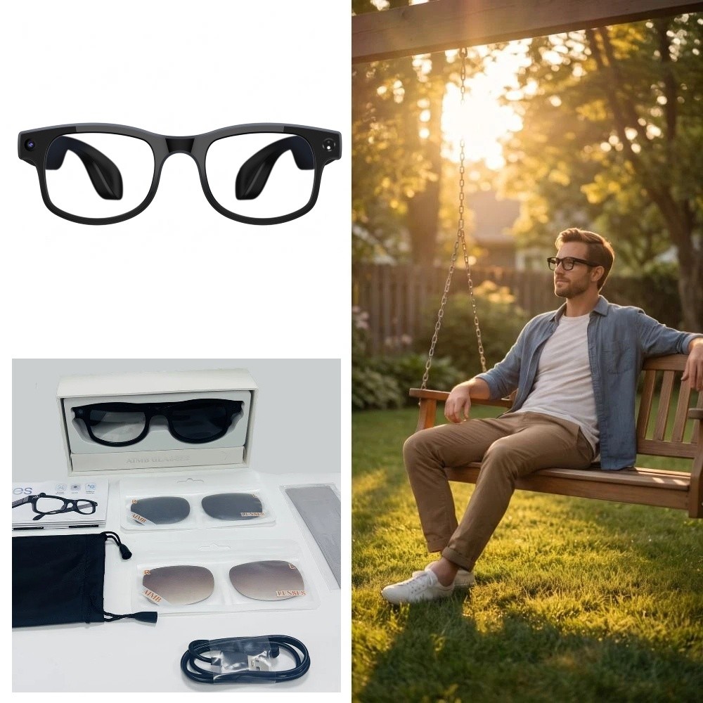 2 in 1 AI Smart Glasses HD Pho - Photography Lighting ulasan dan harga