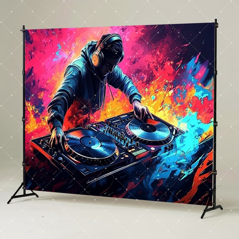 Hip Hop Music DJ Party Decorat - Photography Lighting Reflector ulasan dan harga