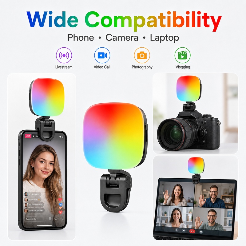 Portable RGB LED Fill Light Po - Photography Lighting For Outdoors ulasan dan harga
