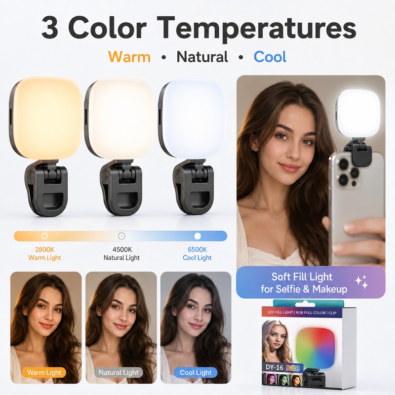 Portable RGB LED Fill Light Po - Photography Lighting For Outdoors ulasan dan harga