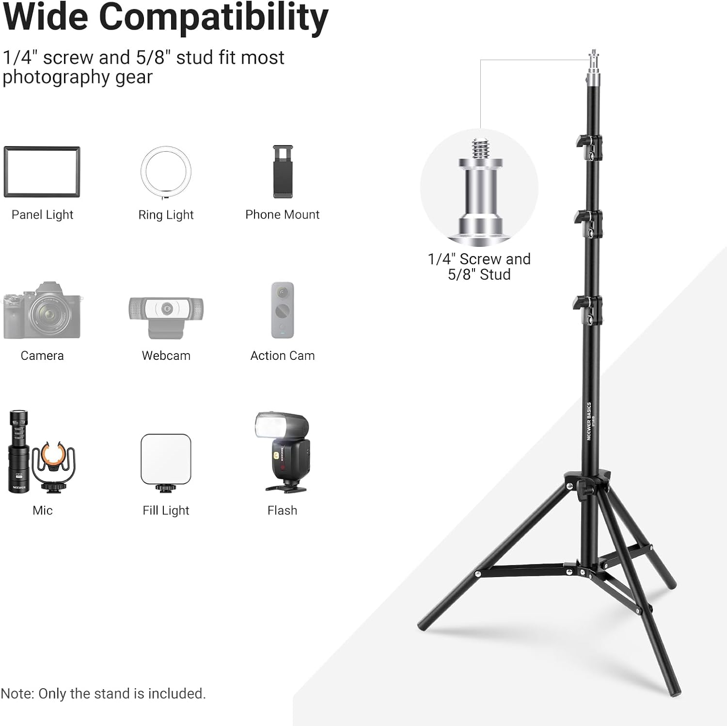 NEEWER Basics 6ft/180cm Photog - Photography Lighting Basics ulasan dan harga