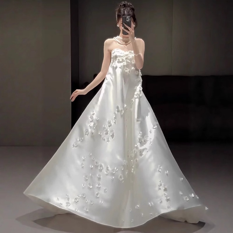 French Strapless Satin Wedding - Photography Lighting Basics ulasan dan harga