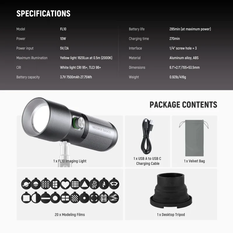 BASICS RGB Photography Flashli - Photography Lighting Basics ulasan dan harga